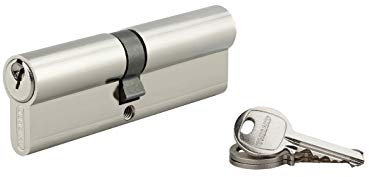THIRARD - Cylindre de serrure double entrée SA, 45x50mm, anti-arrachement, 3 clés, nickel