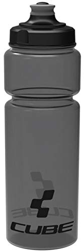Cube Flow Bottle - Black, 750ml / Bicycle Cycling Cycle Biking Bike Riding Ride Mountain MTB Road Water Liquid Storage Store Vessel Bidon Flask Canteen Sport Outdoor Exercise Drinking Drink Gym