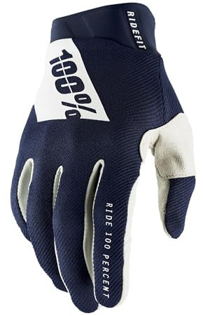100% Ridefit Handschuhe, Erwachsene (Blau Weiss, X-Groß)