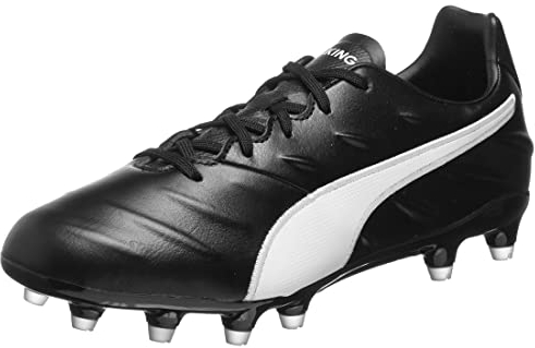 PUMA Unisex King Pro 21 FG Fussballschuh, Black White, 40 EU