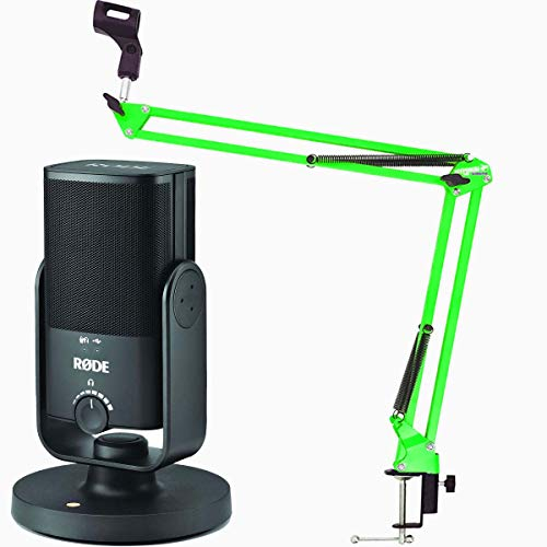 Rode NT-USB MINI USB-Podcast-Kondensatormikrofon + keepdrum NB35 GR Grün Mikrofonarm