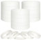 LVNRIDS 100 pièces bracelets en silicone vierges, bracelet élastique en caoutchouc de fête de sport pour enfant blanc
