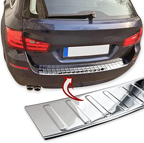 Ladekantenschutz Edelstahl CHROM kompatibel für BMW 5er F11 TOURING 2010-17 | | mit Abkantung | premium Qualität von RECAMBO