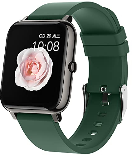 Kalorienzähler Armband Fitnessuhr Damen mit Whatsapp Funktion Schrittzähler Laufuhr Smartwatch mit personalisiertem Bildschirm Herren Fitness Tracker Pulsuhr Blutdruckmessung Sportuhr