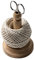 Muldale Garden Twine String Dispenser Set – Cotton String & Stainless Steel Scissors with Wooden Stand – Potting Shed Gardening Accessory – Made in England