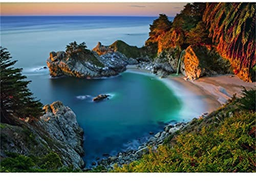 Meecaa Peinture par numéros - Paysage lac, montagne - Kit de peinture à l'huile pour adultes débutants - 40,6 x 50,8 cm (paysage, encadré)