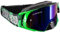 Broken Head Regulator MX Google Grün-Schwarz mit verspiegeltem Glas - Motorrad-Brille Für Motocross, Enduro, Downhill, Offroad - Mit UV-Schutz