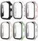 Haojavo 6er Pack Hard PC Schutzhülle für Apple Watch Series 9 Series 8 Series 7 45mm, iWatch Hülle Mit Glas Displayschutz, schutzfolie gehärtetem Glas Gesamtblasenfreie Abdeckung für iWatch-Zubehör