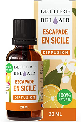 BEL AIR Escapade en Sicile huiles essentielle bio pure pour diffuseur orange douce parfum oranger