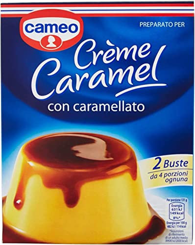 Cameo Preparato per Crème Caramel con caramellato Zubereitet für Crème Caramel Für Desserts zubereitet 200g
