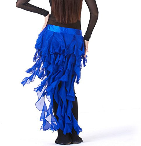 Wuchieal Women's Belly Dance Hip Scarf Belt Skirt Latin Dance Belt Performance Tassel Wave Skirt