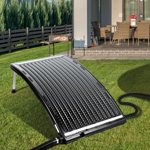 Ansobea 2X Sonnenkollektor Solarheizung Pool Heizungen 113 x 69 x 35 cm Solar Poolheizung Solaranlage für Warmwasser Gartendusche Pool