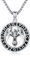 YueYuan Rabe Halskette für Männer 925 Sterling Silber Wikinger Odin Krähen Anhänger Kette Viking Runes Halskette Wikinger Schmuck Geschenke für Geburtstag Jubiläum