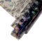 HYANG Transparenter Schmetterlingsdruck PVC Leder Vinyl Blätter, PVC Leder Stoff Blätter 1 Rolle 12 x 47 (30cm x 120cm) Perfekt für handgemachte Bögen, Handtasche, Nähen, Handwerk (Grau)
