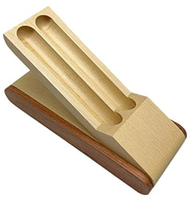 Myazs Wood Pen Display Box Single/Double Pen Presentation Case Organizer Box Storage Box Pen Collection Case Wood Pen Case Display Box for Adults for 2 Pens Fountain Pen Storage Box