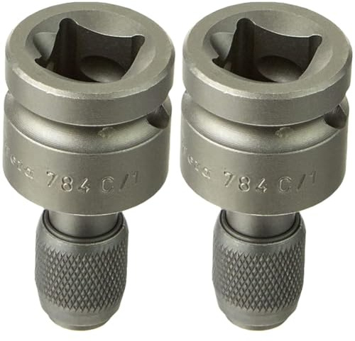Wera 784 C 1/2-Verbindungsteile Mit Schnellwechselfutter, 1/4 Zoll x 50 mm, 05042760001 (2 Stück)