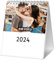 PrintPlanet® Tischkalender 2026 Kompakt – personalisierter Fotokalender mit eigenen Fotos – Kalender selbst gestalten – mit Kartonaufsteller – Deckblatt mit Widmung – 13 Bilder