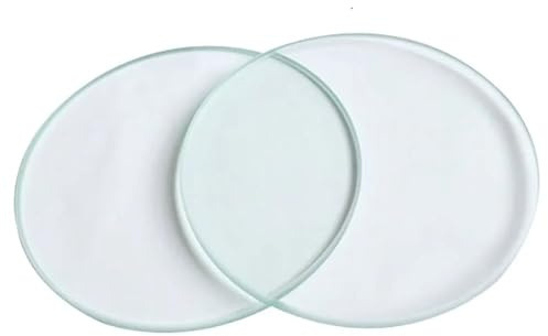 1 plaque transparente en verre transparent pour scène, plaque d'échantillon à fond rond, diamètre 95 mm, 100 mm pour microscope stéréo (taille : 100 mm)
