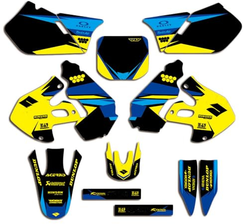 ENARUI Dekor Aufkleber für Suzuki RM 125 250 RM250 RM125 1999 2000 | kostenlose benutzerdefinierte Nummer