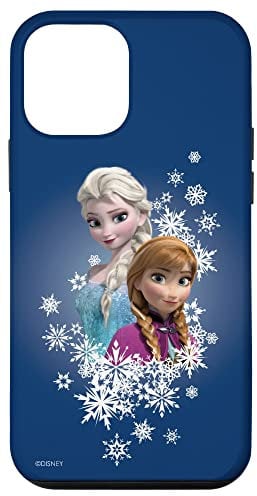 iPhone 12 mini Disney Frozen Anna and Elsa Sisters and Snowflakes Case