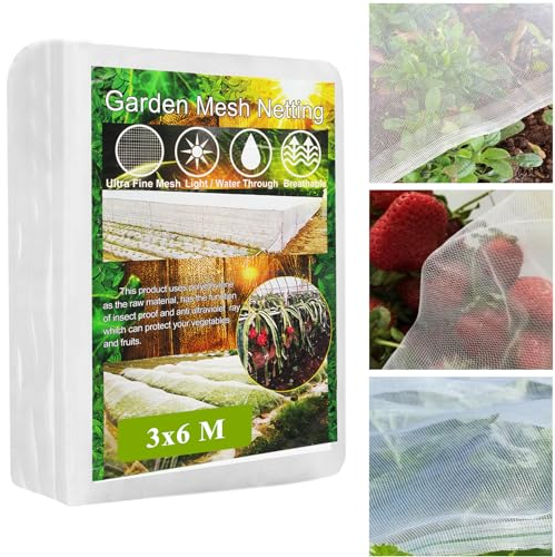 MQHUAYU Rete Anti Insetti, 3x6m Rete da Giardino, Rete Anti Uccelli per Orto, Giardino, Rete per Piante per Protezione Fiori, Colture