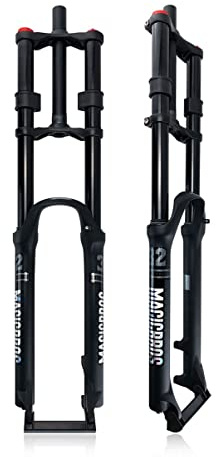 ITETONE MTB Bike Front Fork 26 27.5 29 Inch Double Shoulder Forks 1-1/8 Bike Suspension Fork Downhill Disc Brake 160mm Travel (Size : 29)