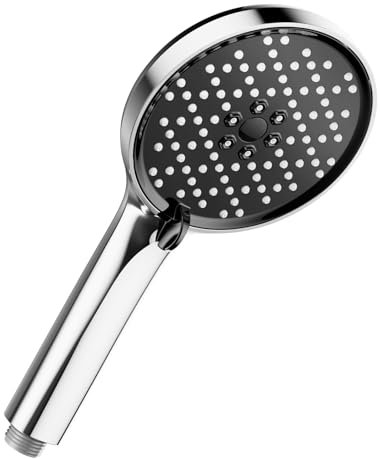 Cobbe Shower Head, High Pressure Shower Heads with 3 Modes, Water Saving Shower Heads, Large Powerful Shower Head for Low Water Pressure, Chrome/Black