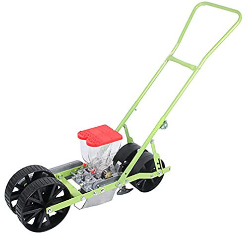 SmPinnaA Hand-Sämaschine Für Den Garten, Tragbare Pflanzwerkzeuge Für Gemüse Und Blumen, Manueller Streuwagen Für Die Aussaat Im Garten Zum Anpflanzen Von Mais, Baumwolle, Sojabohnen, Erdnü,2row