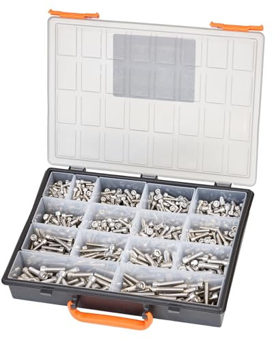 Coffret de vis en inox marine 316/A4 DIN 912 tête cylindrique six pans creux
