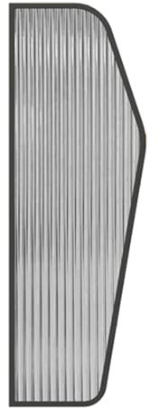 ZNBLSD Urinal-Trennwand für Toiletten, an der Wand montierte Urinal-Trennwand, geeignet für Schulen, Einkaufszentren, öffentliche Orte, Büros (4 Stück)