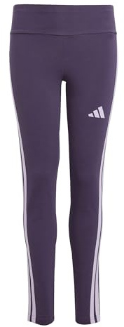 adidas Mädchen ESSENTIALS 3 STRIPES LEGGINGS, aurora plum/powder plum, 9-10 Years