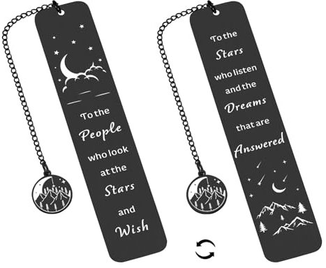 Acotar-Lesezeichen, Akotar-Geschenke für Frauen, Booktok-Zubehör, Acotar Merch, Dark Romance Merch, Dark Romance Lesezeichen, Buchliebhaber-Geschenke, inspirierendes Lesezeichen für Frauen