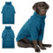 ASENKU XL Hundepullover, Hundepullover für extra große Hunde, Haustier-Sweatshirt, Bekleidung, Rollkragenpullover, Winter, Pitbull, Labrador Retriever (Blaugrün, XL)