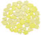 QUARKZMAN 500g/1.1LB Unregelmäßige Keramikmosaikfliesen, 2,3-4,2 cm Großpackung Bunte Keramikmosaikstücke Steine Mosaik-Kits für DIY-Kunsthandwerksprojekte Wohnkultur, Gelb