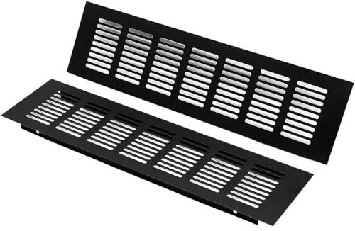 Griglie Aerazione Griglia di ventilazione Presa d'aria, larghezza 20 cm (dimensioni esterne) Copertura rettangolare per presa d'aria per ristrutturazione domestica Copertura per condotto(2 pack,20x25