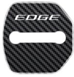 SDUEYZS 4PCS Stainless Steel Car Door Lock Cover Protector Anti-Corrosion Waterproof Rustproof Protective Decoration Accessories for Ford Edge,Carbon-Fiber-A