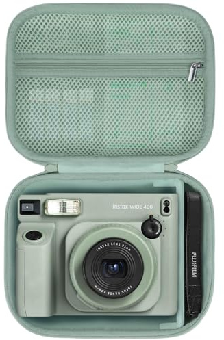 Lebakort Hard Case Compatible with Fujifilm INSTAX Wide 400/300 Instant Camera (Light Green)