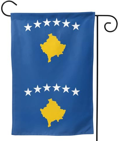 Drapeau du Kosovo pour l'extérieur, durable double face, décoration de vacances