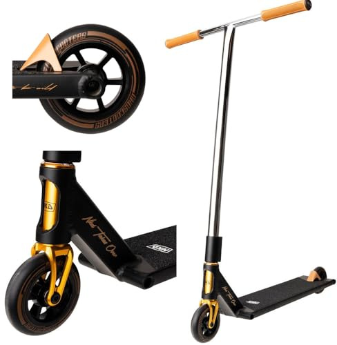 NKD Stunt Scooter Mono | Hochleistungs ABEC-9 Lager | Leichter Aluminiumrahmen | 360° Lenker für Freestyle