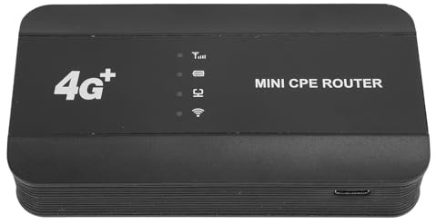 Zunate Hotspot WiFi 6 4G da 300 Mbps | Router da Viaggio Ethernet RJ45 per 10 Utenti, Batteria da 3000 MAh