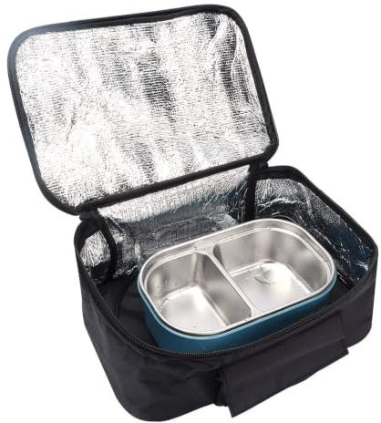 Forno a microonde per Auto, Mini Auto Portatile a microonde 12V Forno Elettrico Riscaldamento rapido Scatola da Picnic per Viaggi Campeggio Cottura di Alimenti Nero