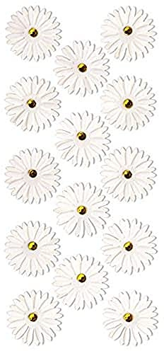 Rössler 9400-143 Gänseblümchen-Aufkleber, weiß/gelb