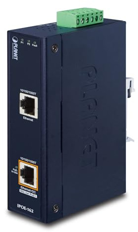 PLANET IP30 Industrial 802.3at (30W) High Power PoE Injector (-40 to 75 C)