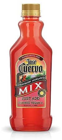 Jose Cuervo Mezcla de margarita de fresa y lima, 33 oz