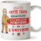 MUGFFINS (Taza en francés) Bombero. Tazas Originales de café y Desayuno para obreros Profesionales. Esta Taza Pertenece al Mejor pompier del Universo. Cerámica 350 ml