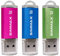SIMMAX Clé USB 64 Go Lot de 3 Mémoire Stick USB 2.0 Flash Drive Stockage Disque Pendrive (64Go Rose Bleu Vert)