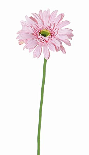 artplants.de Künstliche Blume Gerbera Helli, rosa, 65cm, Ø 12cm