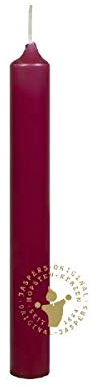 Kronenkerzen Bordeaux 175 x 22 mm, 10 Stück, Premium Kerzen von Jaspers Kerzen