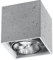 SOLLUX lighting Valde Beton - Downlight Wandbeleuchtung Wohzimmer Esszimmer Lampe Flur - Betonlampe 14 x 14 x 14 cm