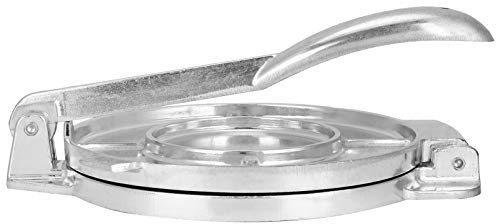 Caiqinlen Juli Gebäckpresse Küchenutensilien BackgeschirrWerkzeug, Tortilla Maker aus Aluminiumlegierung, Teigpresse, müheloses Silber für das Home Restaurant